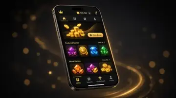 Casino app running on a phone